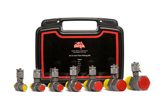 INLINE TEST FITTINGS (JIC TO STAUFF)