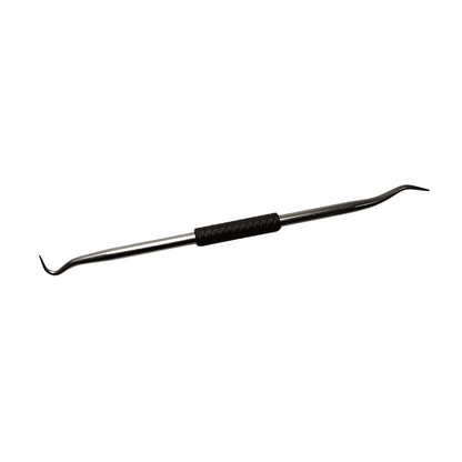 HDSA double-ended stainless steel o-ring pick and removal tool with rubber grip for hydraulic seal servicing